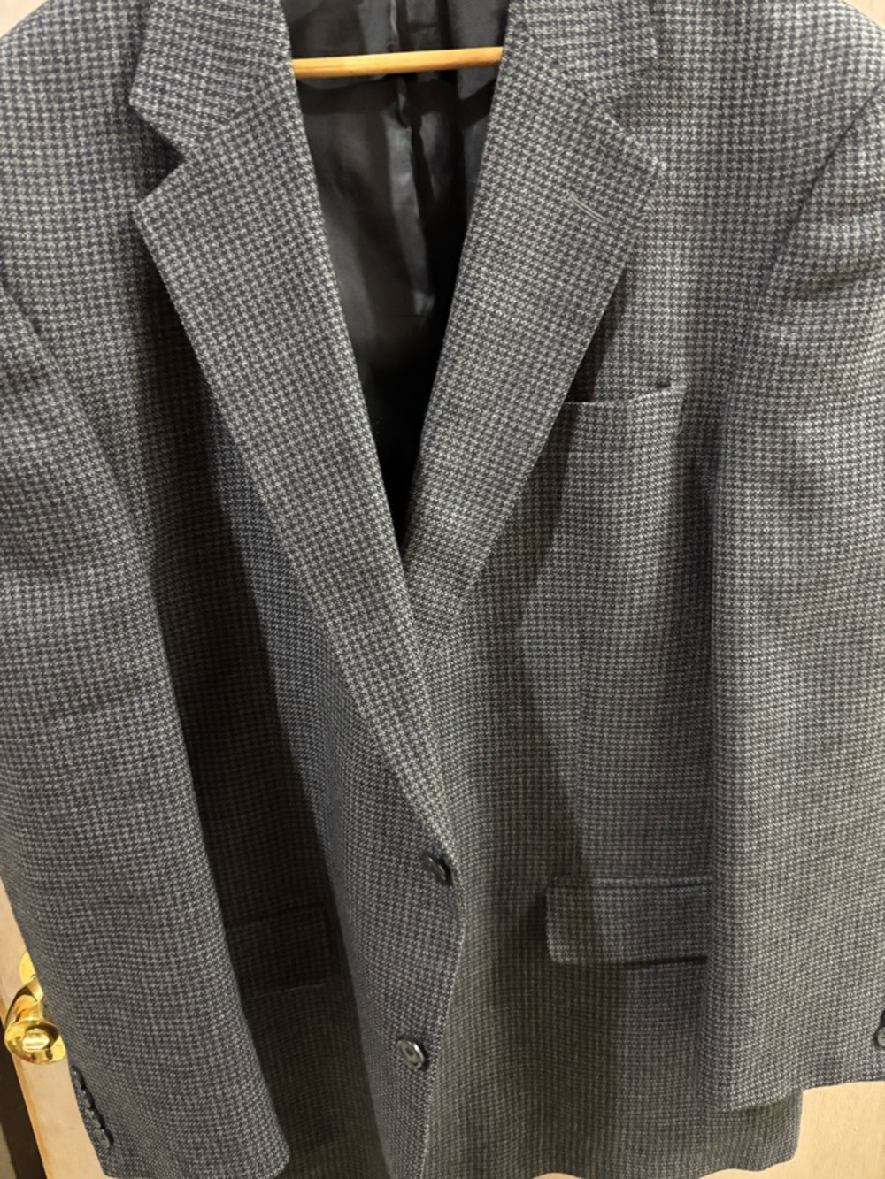 Jos. A. Bank Blue & Gray Houndstooth Sport Coat